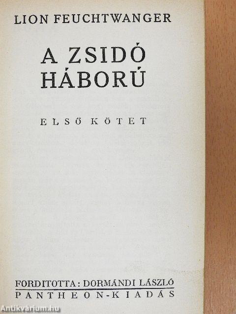 A zsidó háború I-II.