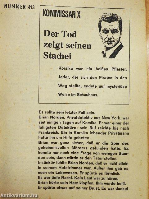 Der Tod zeigt seinen Stachel