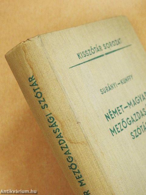 Német-magyar mezőgazdasági szótár