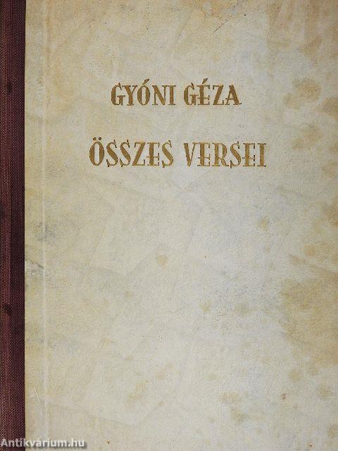 Gyóni Géza összes versei