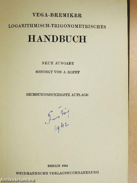 Logarithmisch-Trigonometrisches Handbuch
