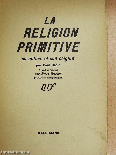 La Religion Primitive