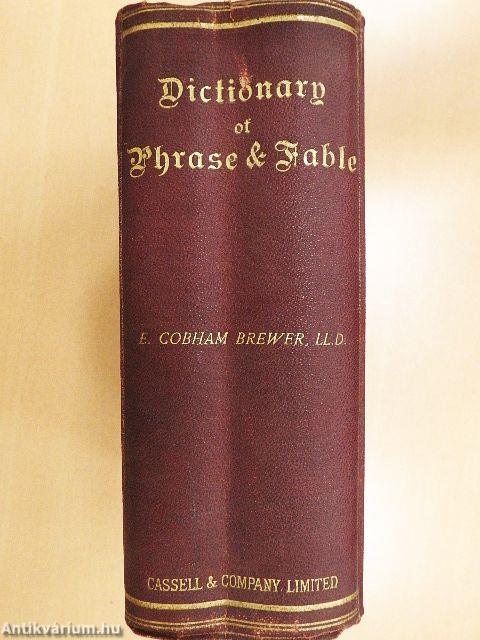 Dictionary of Phrase and Fable