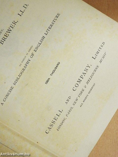 Dictionary of Phrase and Fable