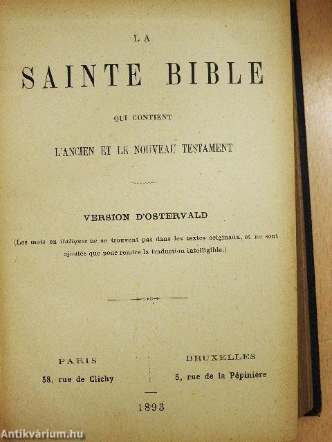 La Sainte Bible