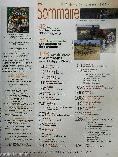 Jours de Chasse Printemps 2002