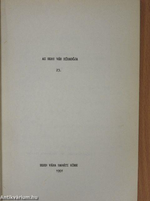 Az egri vár híradója 23.