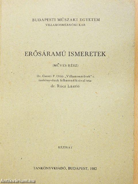 Erősáramú ismeretek