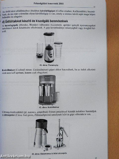Felszolgálási ismeretek 2011