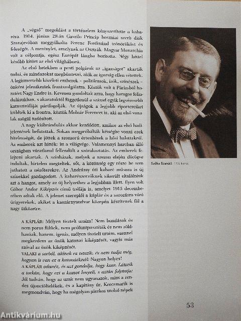 A pesti kabaré 100 éve