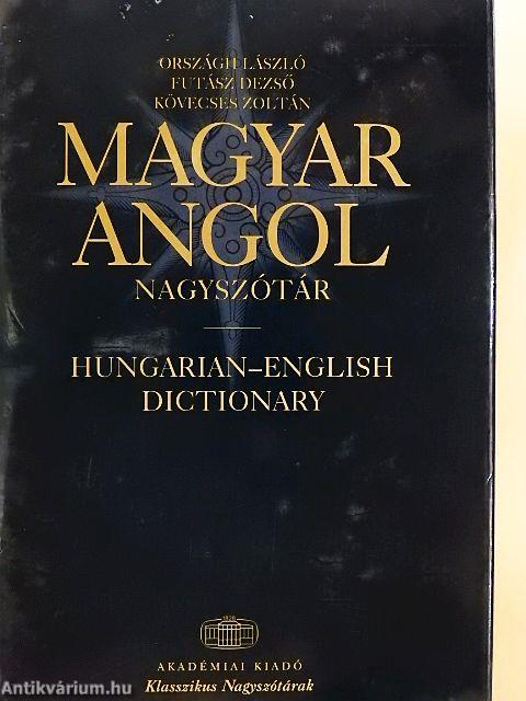Magyar-angol nagyszótár