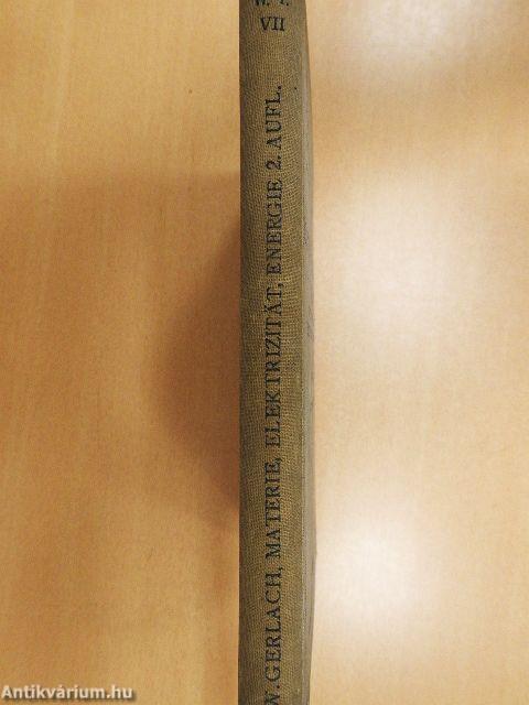 Materie, Elektrizität, Energie