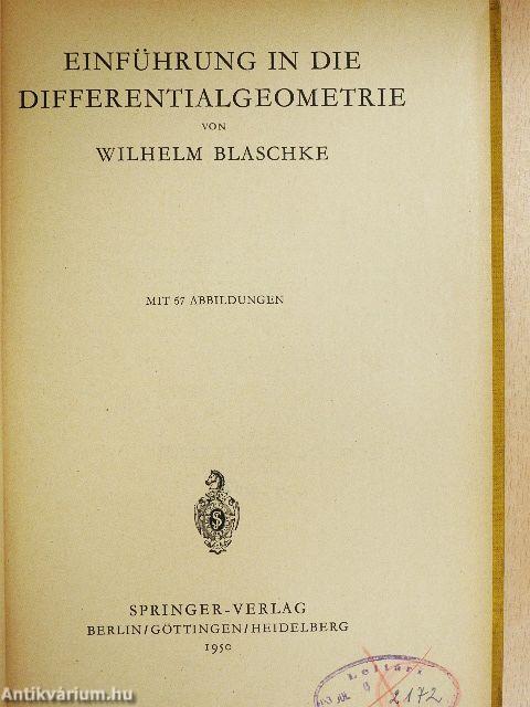 Einführung in die Differentialgeometrie
