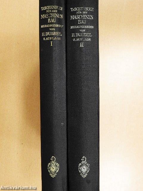 Taschenbuch für den Maschinenbau I-II.