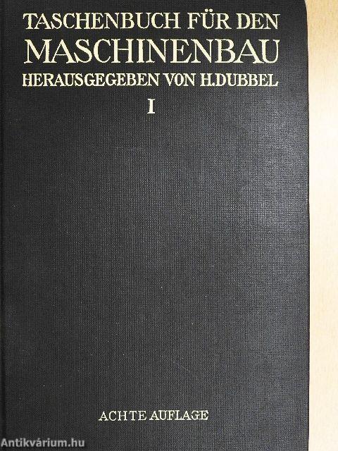 Taschenbuch für den Maschinenbau I-II.