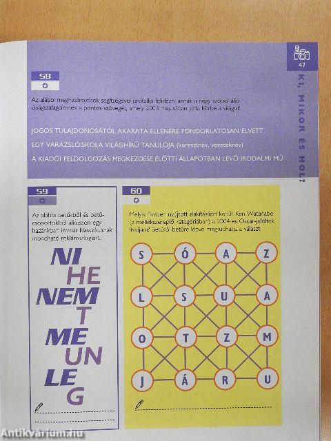 Rejtvények, fejtörők egész évre 2005