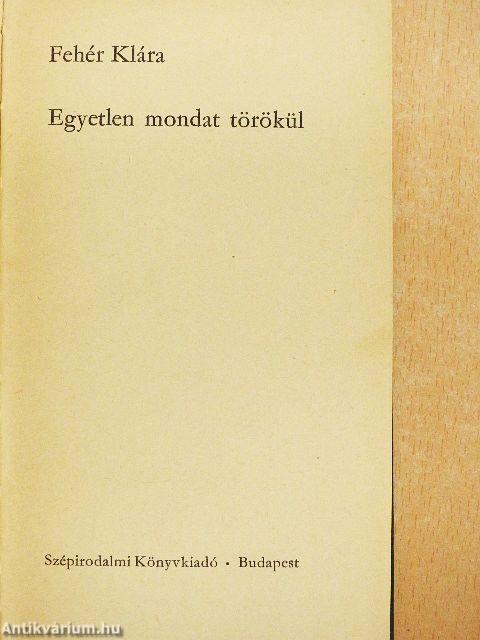 Egyetlen mondat törökül