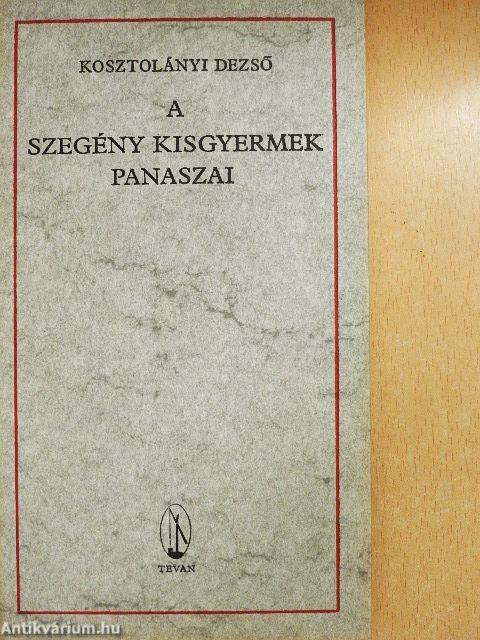 A szegény kisgyermek panaszai