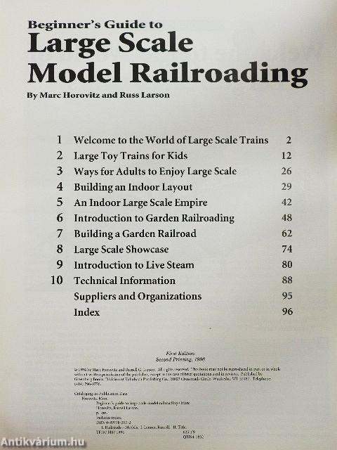 Beginner's Guide to Large Scale Model Railroading