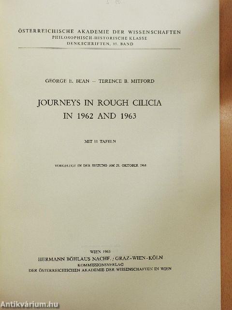 Journeys in Rough Cilicia in 1962 and 1963