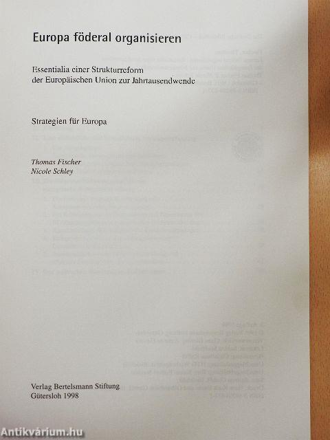 Europa föderal organisieren