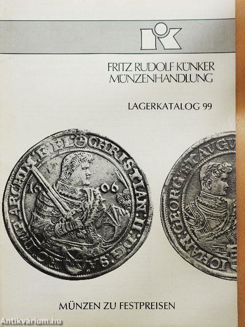 Fritz Rudolf Künker Münzenhandlung Lagerkatalog 99