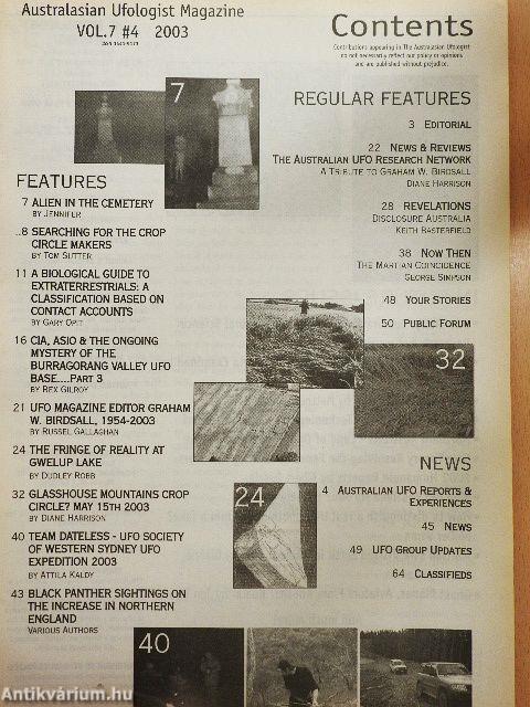 The Australasian Ufologist Magazine 4/2003