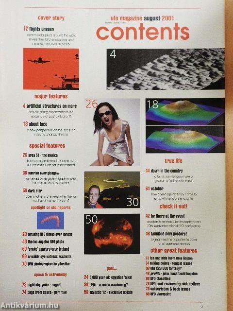 UFO Magazine August 2001