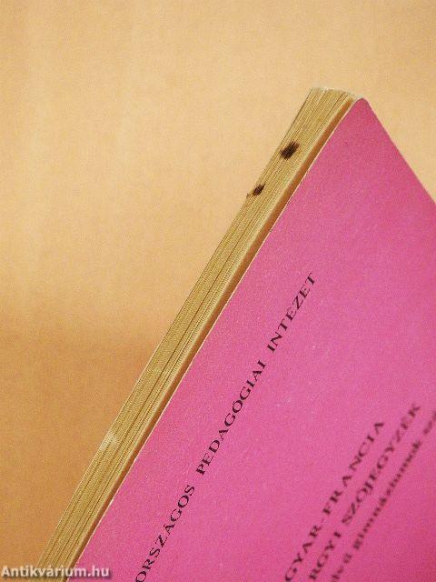 Magyar-francia tantárgyi szójegyzék