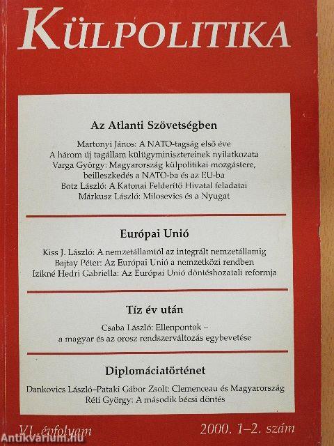 Külpolitika 2000. tavasz-nyár
