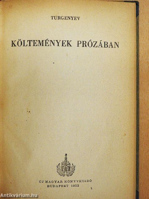 Költemények prózában