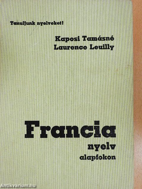 Francia nyelv alapfokon