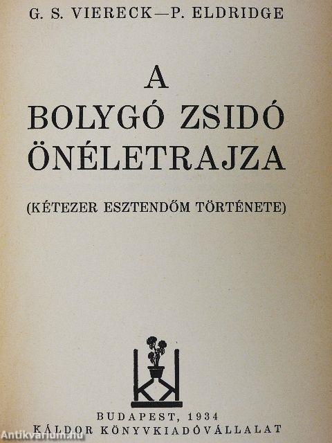 A bolygó zsidó önéletrajza I-II.