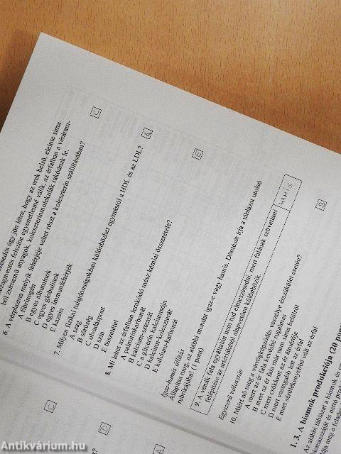 Emelt szintű és középszintű írásbeli érettségi feladatsorok biológiából