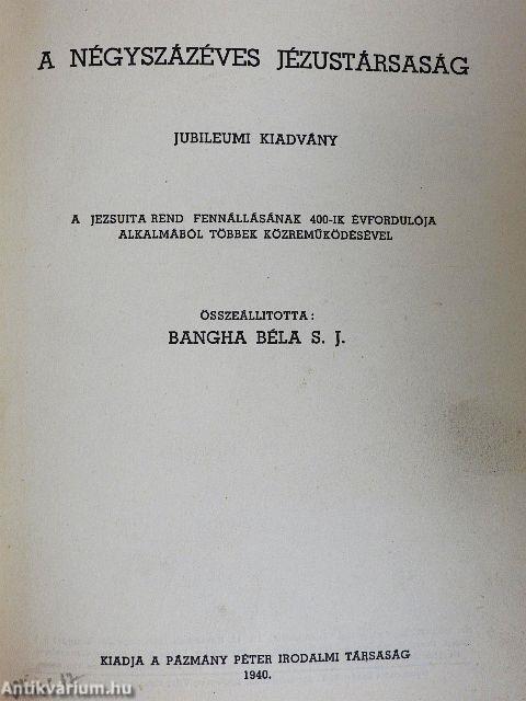 A négyszázéves Jézustársaság