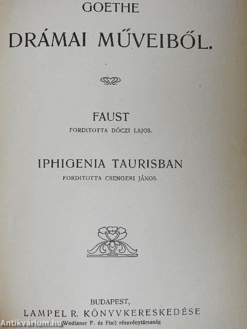 Goethe drámai műveiből