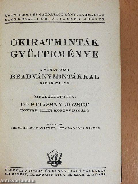 Okiratminták gyüjteménye