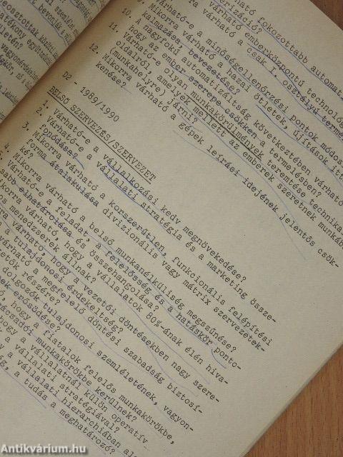 Vállalati prognosztika I.