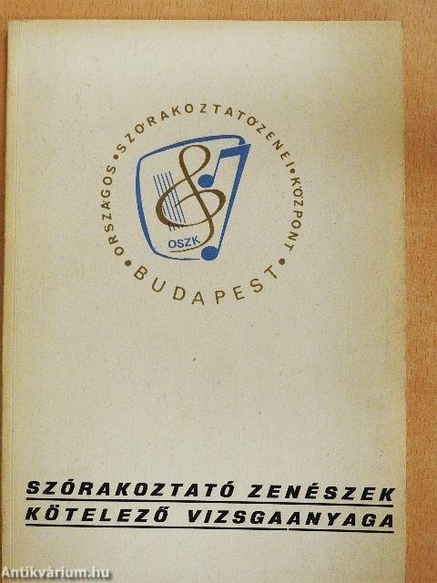 Szórakoztató zenészek kötelező vizsgaanyaga