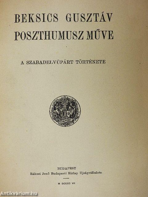 Beksics Gusztáv poszthumusz műve