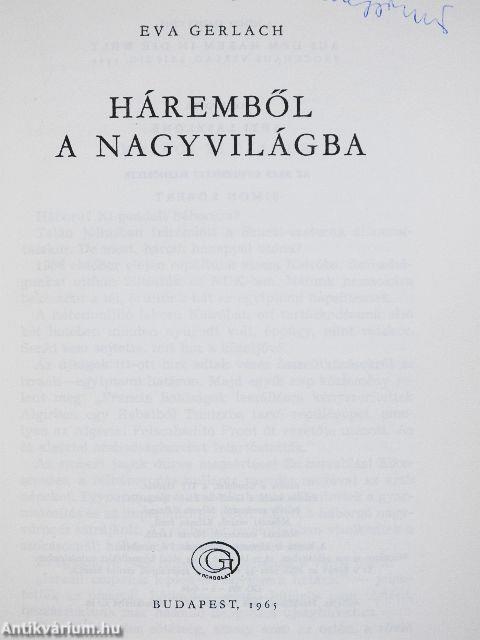 Háremből a nagyvilágba
