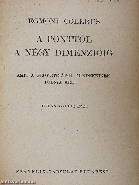 A ponttól a négy dimenzióig