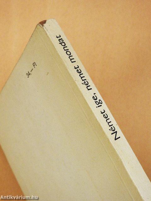 Német ige, német mondat