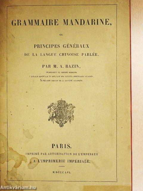 Grammaire Mandarine