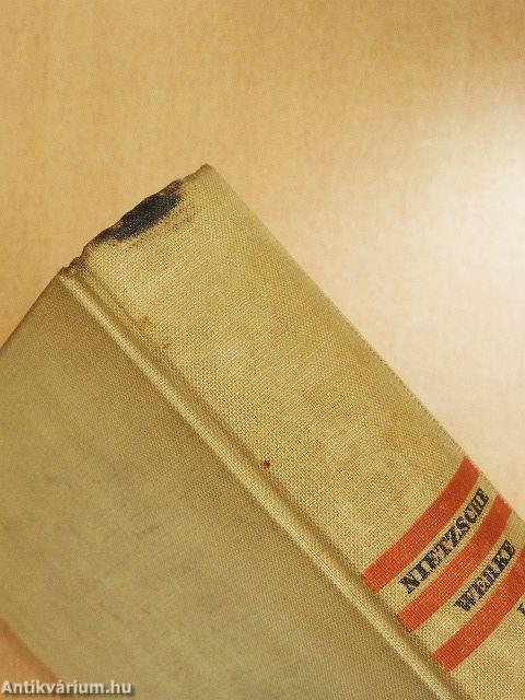 Friedrich Nietzsche Werke Auswahl in zwei Bänden I-II. (gótbetűs)