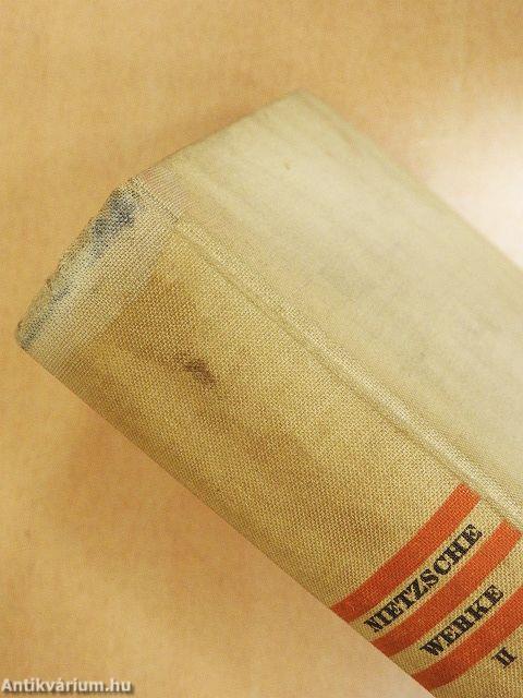 Friedrich Nietzsche Werke Auswahl in zwei Bänden I-II. (gótbetűs)