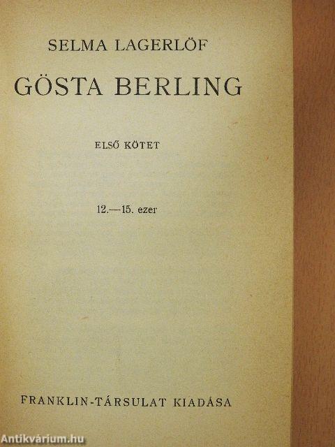 Gösta Berling I-II.