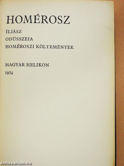 Íliász/Odüsszeia/Homéroszi költemények