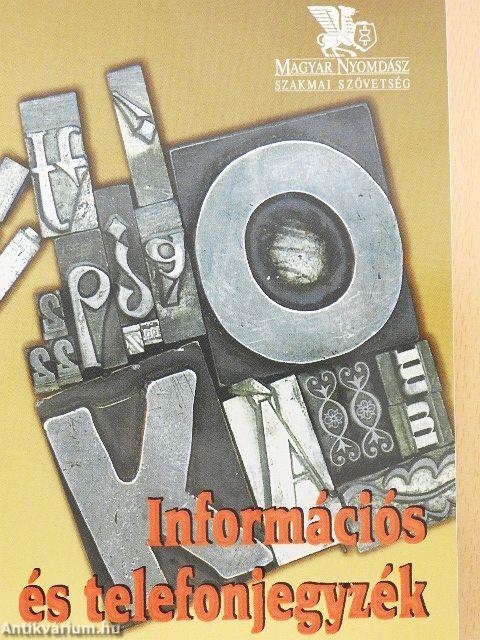 Információs és telefonjegyzék