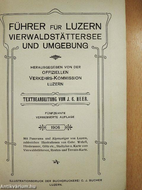 Führer für Luzern, Vierwaldstättersee und Umgebung